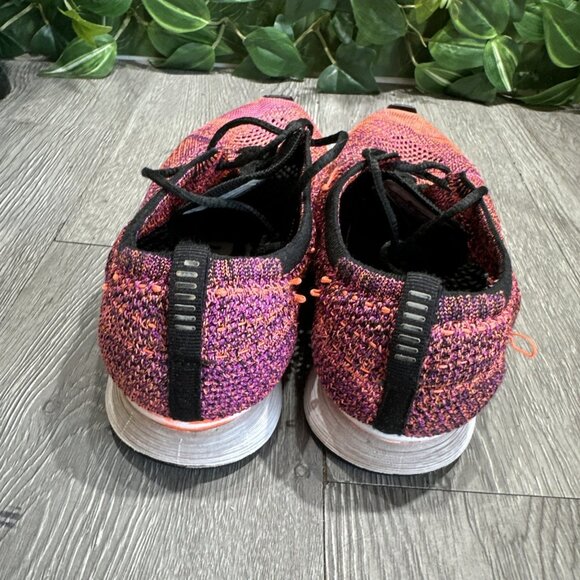 Nike Flyknit Racer Acai Berry Men's Size 8.5 Running Shoes 526628-008 Sneakers - Picture 5 of 11